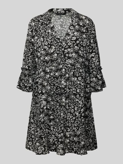 VERO MODA Mini-Tunikakleid aus reiner Viskose Modell 'EASY JOY' Black 2