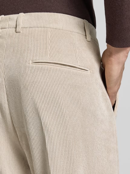 CINQUE Straight Fit Cordhose aus elastischem Material-Mix Sand 3