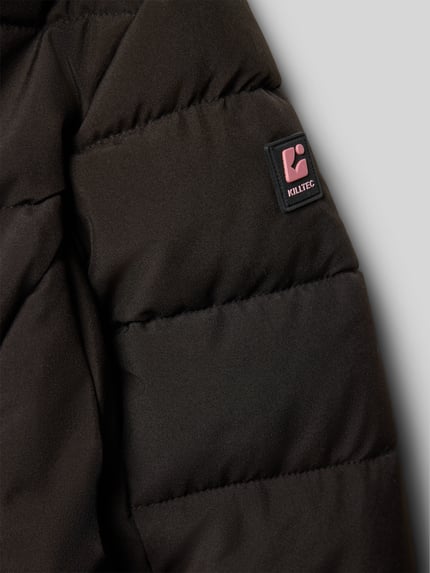 killtec Steppjacke mit Label-Print Black 2