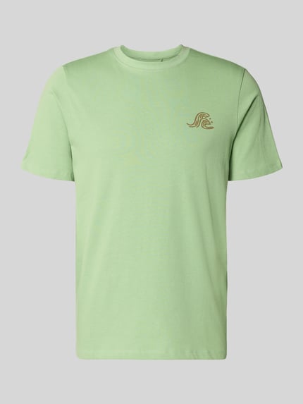 Produktfoto, Herren T-Shirt mit Motiv-Print Modell 'SUN SURF' von Blend, Reine Baumwolle, Regular-Fit, Rundhalsausschnitt, Pastellgrün