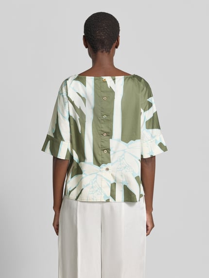 Christian Berg Woman Regular Fit Blusenshirt im Allover-Look Mint 5
