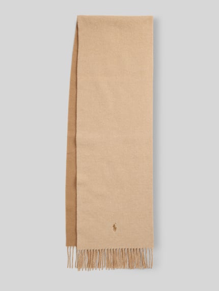 Polo Ralph Lauren Sjaal van pure wol met gestikt logo Camel - 3