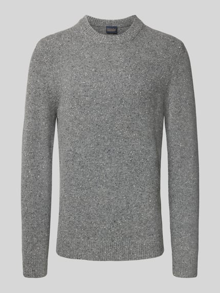 Christian Berg Men Strickpullover aus Woll-Mix Graphit 2