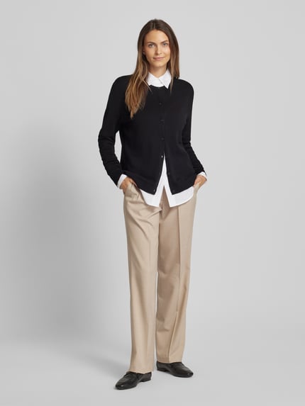 Christian Berg Woman Cardigan aus Viskose-Mix Black 1