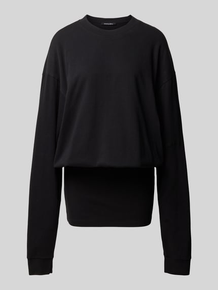 black palms Cocktailkleid mit gerippten Abschlüssen Black 1