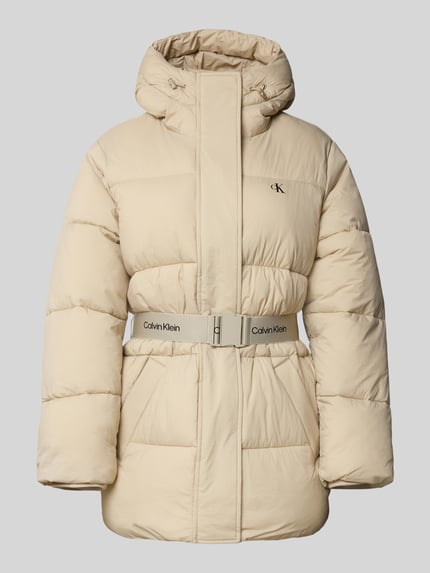 Calvin Klein Jeans Steppmantel mit Kapuze Taupe 2