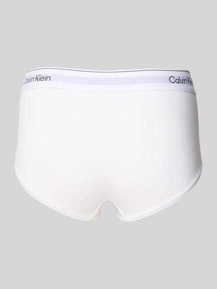 Calvin Klein Underwear Majtki z wyhaftowanym logo model ‘Boyleg’ Biały 3