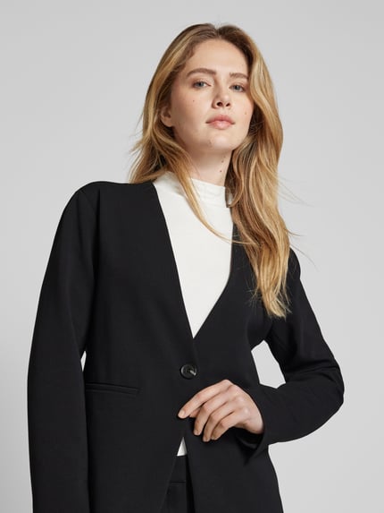 someday. Blazer mit Leistentaschen Modell 'Nebru' BLACK 3
