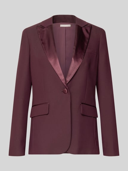 Christian Berg Cocktail Slim Fit Blazer mit Pattentaschen Aubergine 2
