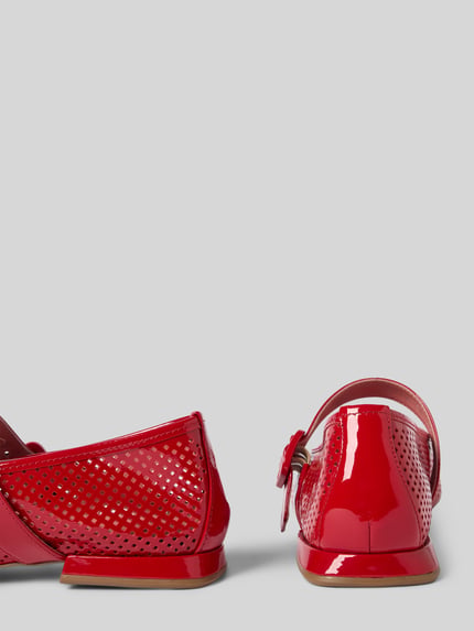 Högl Ballerinas mit Lochmuster Rot 2