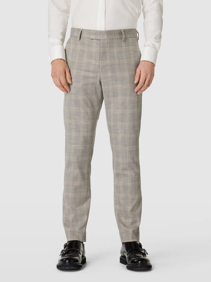 Selected Slim Fit Anzughose mit Glencheck-Muster Modell 'NEIL' Sand 4