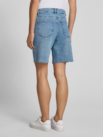 VERO MODA Regular Fit Jeansshorts aus Baumwoll-Mix Modell 'CLEO' Hellblau 5