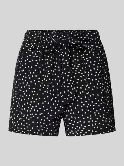 Productfoto, Loose Fit Bermudas uit pure viscose model 'NOVA' van Only met all-over motief, elastische tailleband, dames bermuda