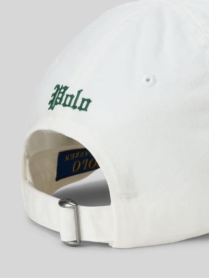 Polo Ralph Lauren Basecap mit Label-Stitching aus reiner Baumwolle Offwhite 2