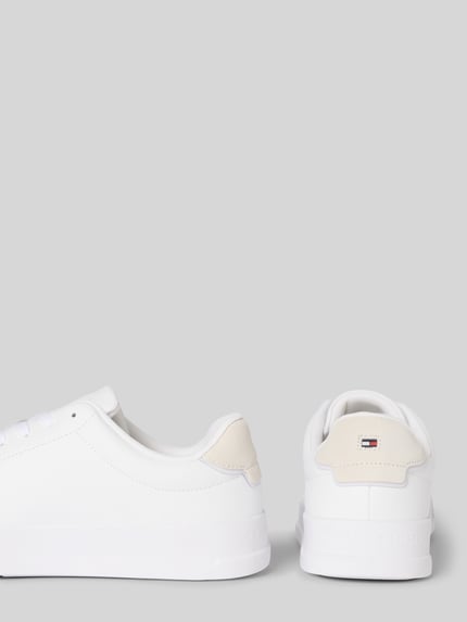 Tommy Hilfiger Lage sneakers van leermix Wit - 2