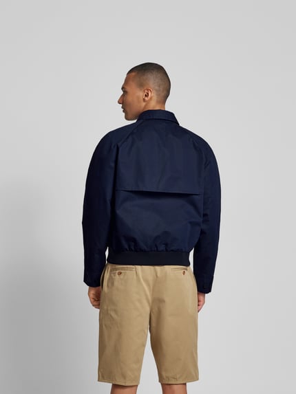 MAISON KITSUNÉ Hemdjacke mit Label-Stitching Marine 5