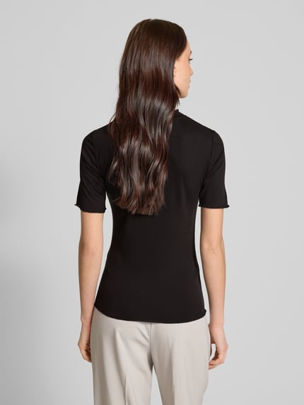 Moves T-shirt z falistym dołem Czarny 5