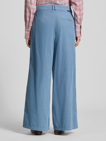 Marc O'Polo DENIM Wide Leg Cordhose aus reiner Baumwolle Rauchblau 5