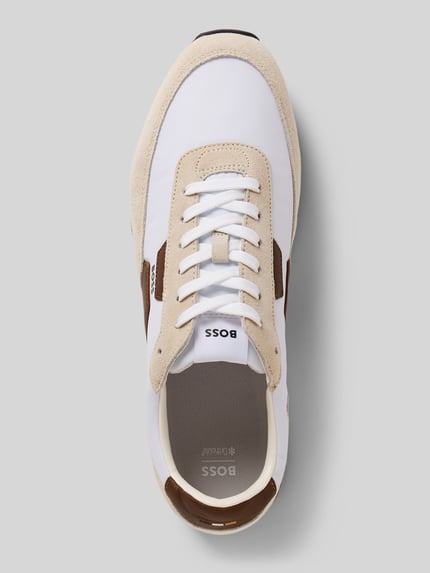 BOSS Low Top sneakers met leerdetails Model 'PARKOUR-L_RUNN_NYBDS' Wit - 3