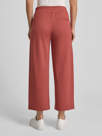 ICHI Wide Fit Stoffhose mit Viskose-Anteil Modell 'Kate' Terra 5