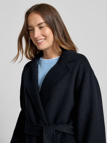 Jake*s Casual Jacke mit Viskose-Anteil in Wickel-Optik Marine 3