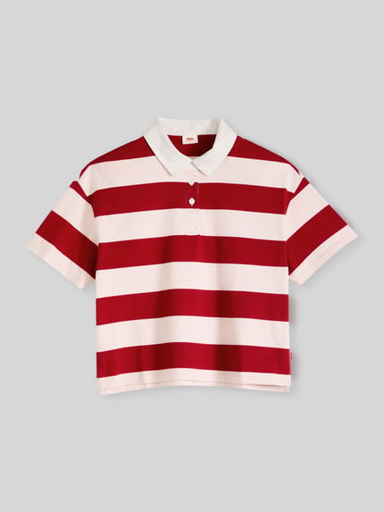 Levi's® Relaxed Fit Poloshirt aus reiner Baumwolle Rosa 2
