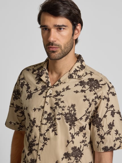 Jake*s Studio Men Vrijetijdsoverhemd met reverskraag Beige - 3