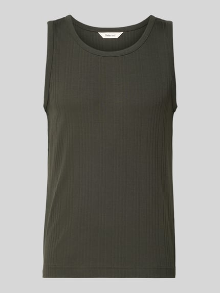 Top typu tank w kroju regular fit z mieszanki bawełny model 'ANDRE' Shop The Look MANNEQUINE