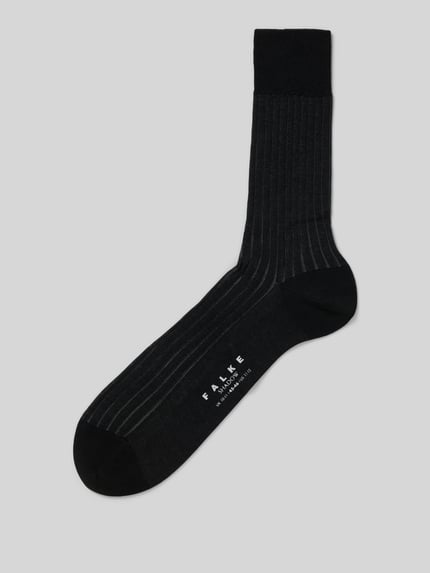 FALKE Socken aus reiner Baumwolle Modell 'Shadow' Hellgrau 1