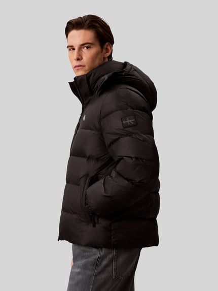 Calvin Klein Jeans Regular Fit Steppjacke mit abnehmbarer Kapuze Black 5