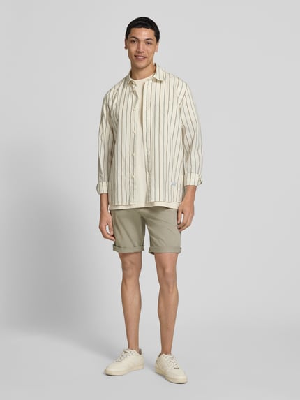 JACK & JONES Regular Fit Shorts mit Eingrifftaschen Modell 'BOWIE' Oliv 1