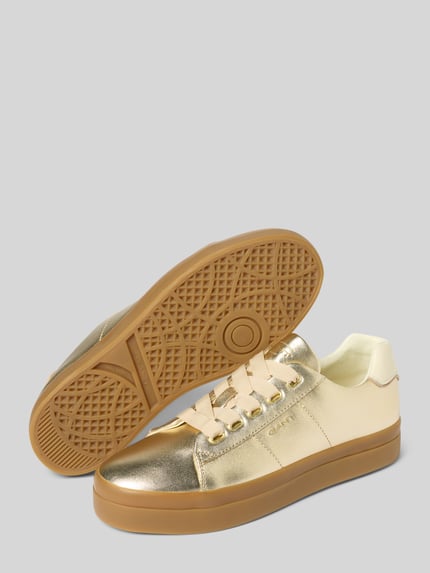 GANT Sneakersy z detalami z logo model ‘Avona’ Złoty 4
