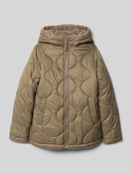 Cars Jeans Gewatteerd jack met capuchon, model 'BAYMIA' Olijfgroen - 1