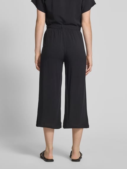 Soyaconcept Culotte aus Viskose mit Bindegürtel Black 5