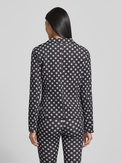 Marc Cain Slim Fit Blazer im Allover-Look Black 5
