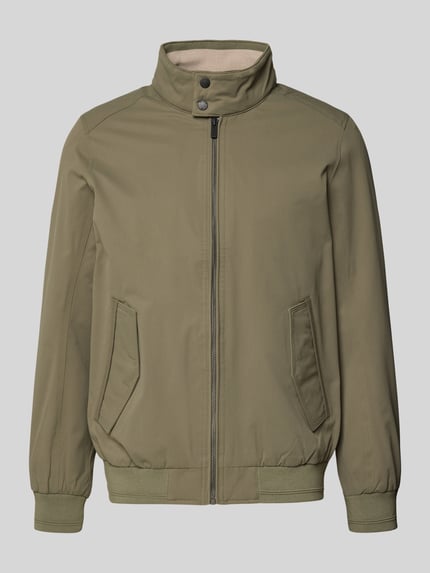 Tom Tailor Regular Fit Blouson mit Stehkragen Oliv 2