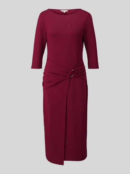 Tom Tailor Tailliertes Businesskleid aus Modal-Mix Bordeaux 2