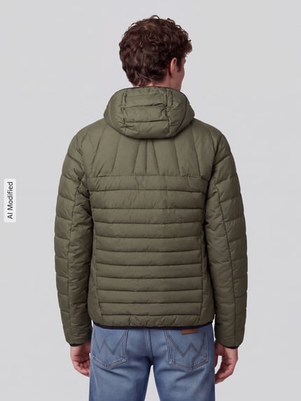 BOSS Green Regular Fit Steppjacke mit Kapuze Modell 'OW_Urbanex' Dunkelgruen 5