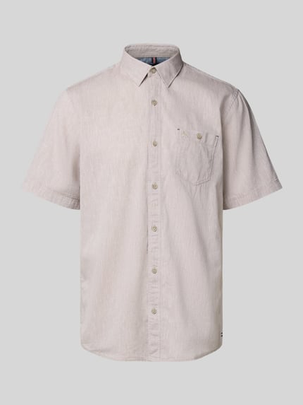 LERROS Regular fit vrijetijdsoverhemd met borstzak Beige - 2