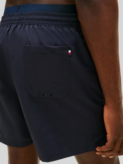 Tommy Hilfiger zwembroek met logo in band Marineblauw - 3