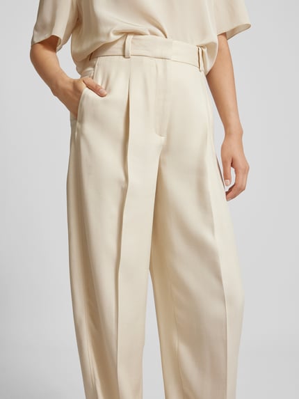 Joseph Balloon fit stoffen broek van viscose Ecru - 3