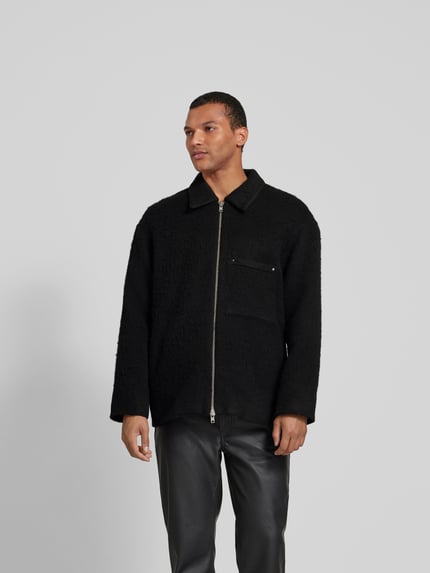 WON HUNDRED Hemdjacke mit Zweiwege-Reißverschluss Black 4