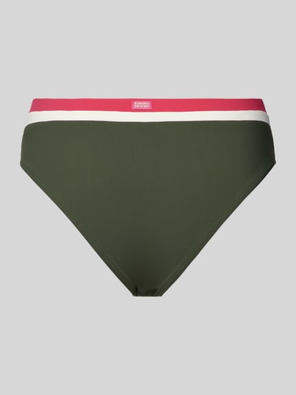 Banana Moon Bikinibroekje met contraststrepen, model 'LAKA MONTECITO' Olijfgroen - 3