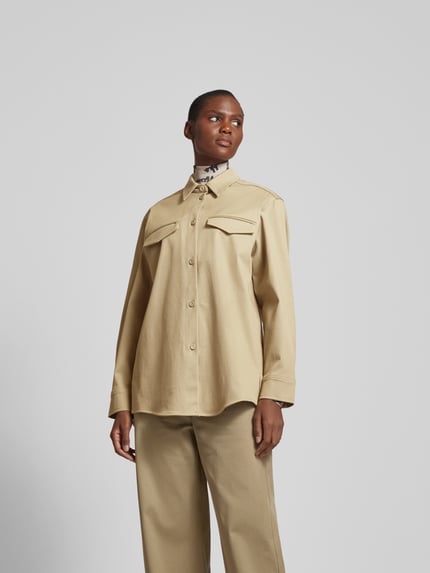 Nanushka Overhemdblouse met borstzakken Beige - 4