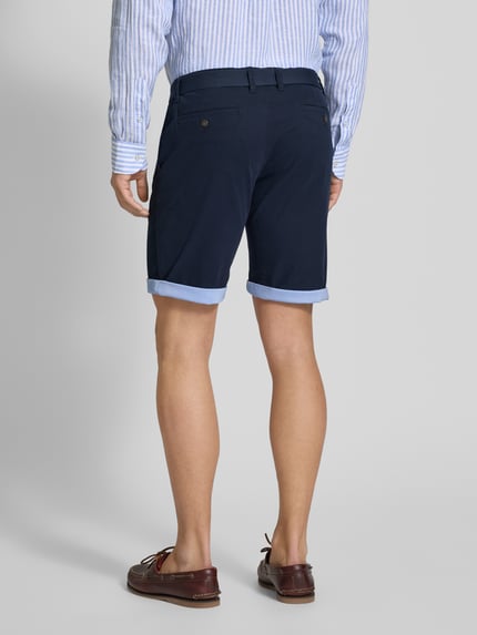 MCNEAL Slim Fit Shorts mit Gürtel Dunkelblau 5