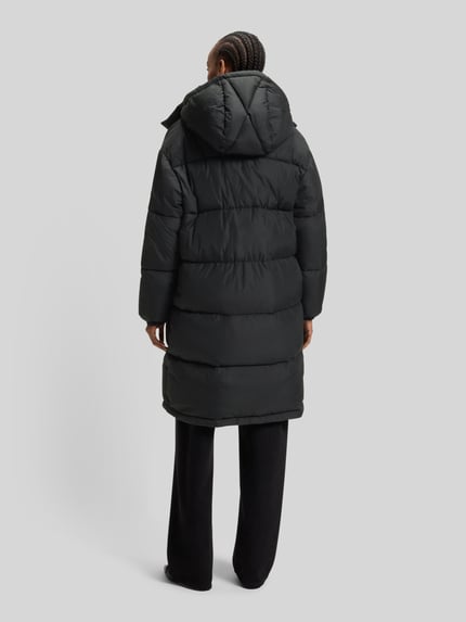 HUGO Blue Relaxed Fit Steppmantel mit abnehmbarer Kapuze Black 5