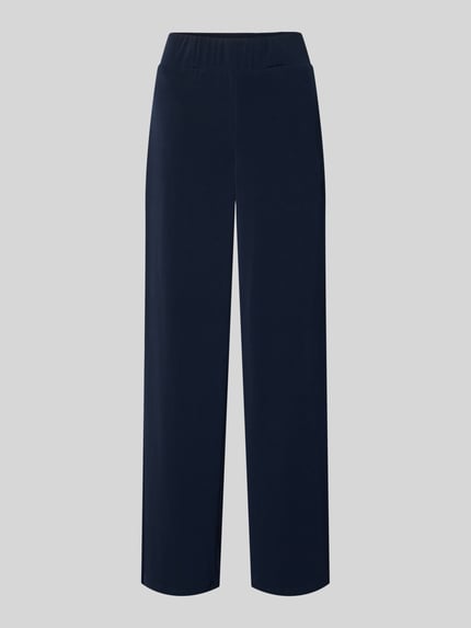 Stoffen broek met achterzakken met strook en elastische band Shop The Look MANNEQUINE