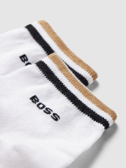 BOSS Socken mit Label-Print im 2er-Pack Weiss 2