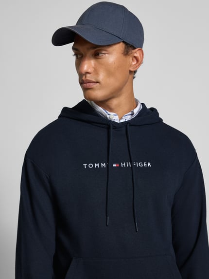 Tommy Hilfiger Regular fit hoodie van katoenmix Marineblauw - 3