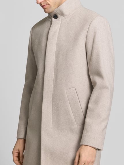 Matinique Regular Fit Mantel aus Baumwoll-Mix mit Viskose-Anteil Taupe 3